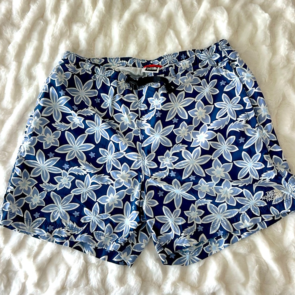 The North Face Board Shorts Floral Blue Medium